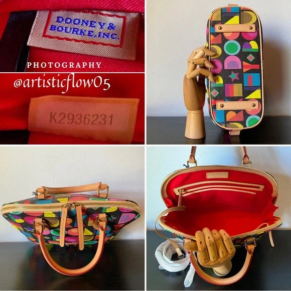 NEW! Dooney & Bourke
Art Deco Zip Satchel Bag - Picture 6 of 14